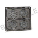 Accessory Plate - 4 gang - Cig / Merit / Engel / USB / Volt - Home of 12 Volt Online