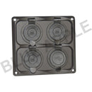 Accessory Plate - 4 gang - Cig / Merit / Engel / USB / Volt - Home of 12 Volt Online