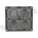 Accessory Plate - 4 gang - Cig / Merit / Engel / USB / Volt - Home of 12 Volt Online