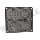 Accessory Plate - 4 gang - Cig / Merit / Engel / USB / Volt - Home of 12 Volt Online
