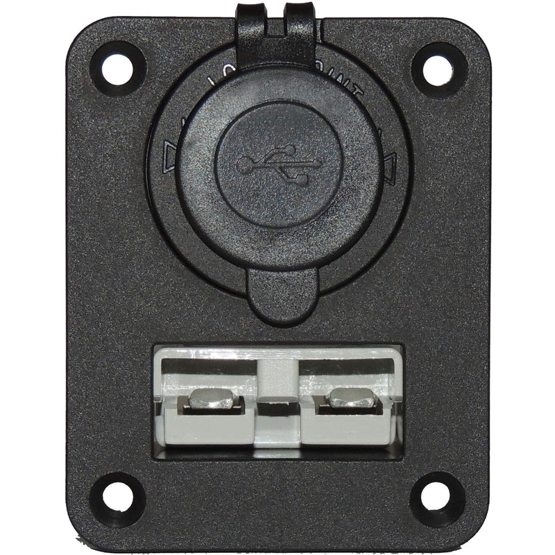 Thumper 50 Amp Anderson Panel with socket (flush mount) - Home of 12 Volt Online