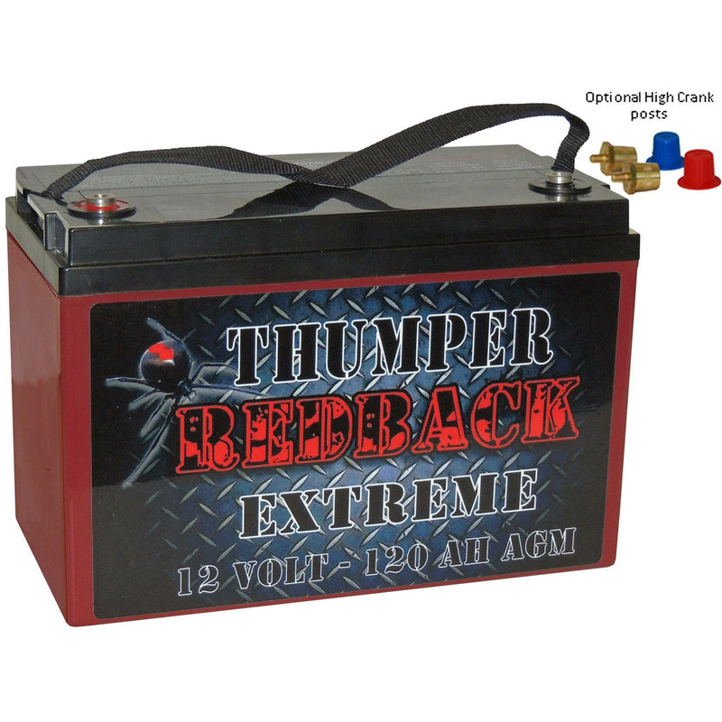 Thumper Extreme 120 AH AGM Battery | Caravan / AUX battery - Home of 12 Volt Online