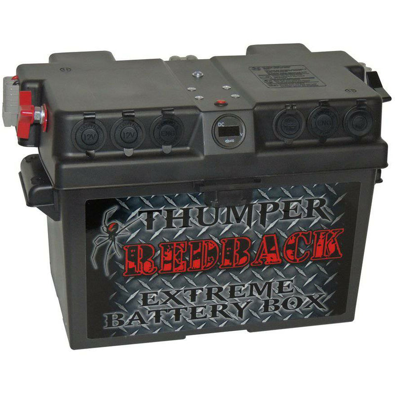 Thumper Battery Box - Standard model (6 x Outlets) + High crank Posts - Home of 12 Volt Online
