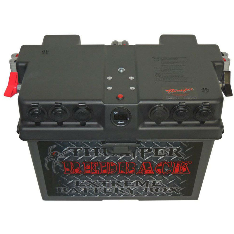 Splendor Battery Box Thumper Battery Box - Elite model | 6 x Outlets & 3 x Andersons + High