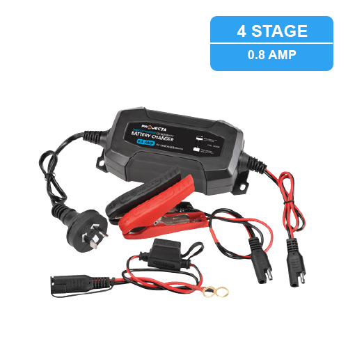 Projecta Charge and Maintain 240Volt Battery Charger 0.8Amp - Home of 12 Volt Online