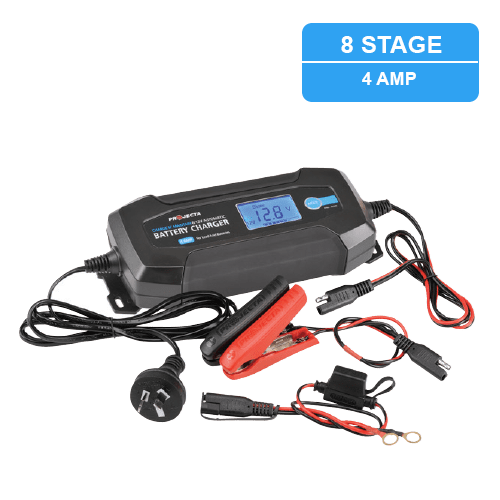 Projecta Charge and Maintain 240Volt Battery Charger 4Amp 6v / 12v - Home of 12 Volt Online