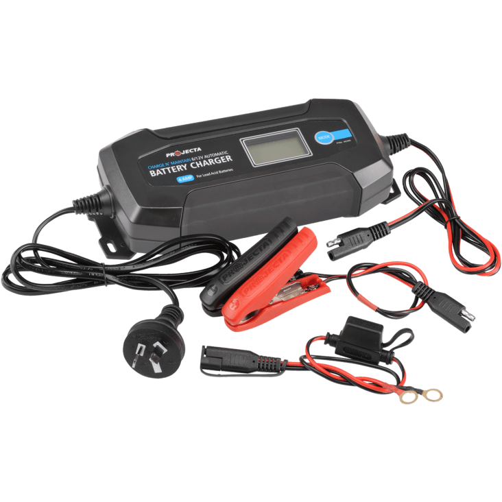 Projecta Charge and Maintain 240Volt Battery Charger 4Amp 6v / 12v - Home of 12 Volt Online