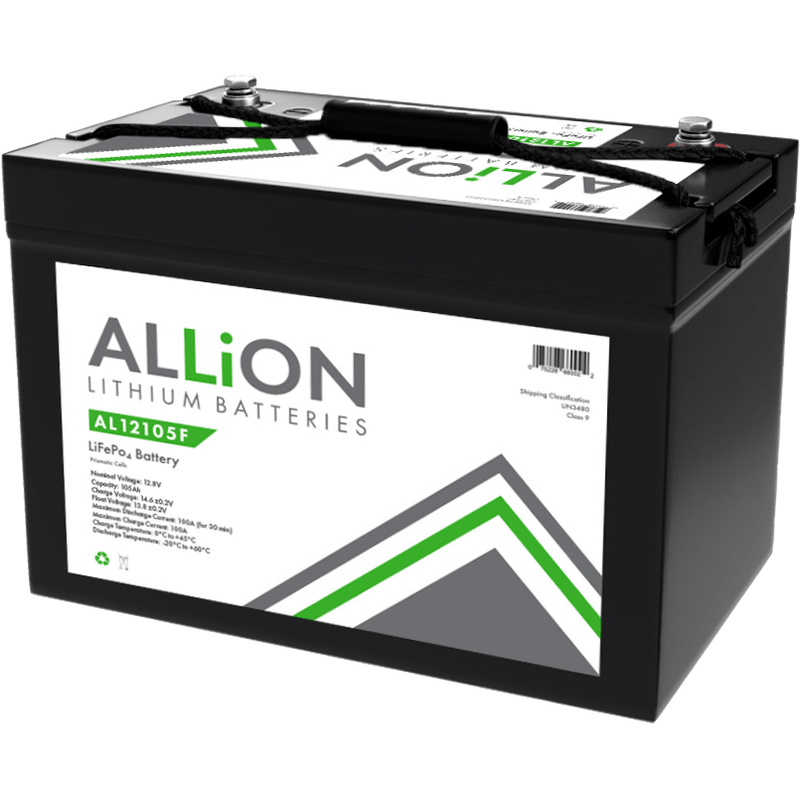 Allion AL12105F Lithium LIFEPO4 Battery 105 AH - Home of 12 Volt Online