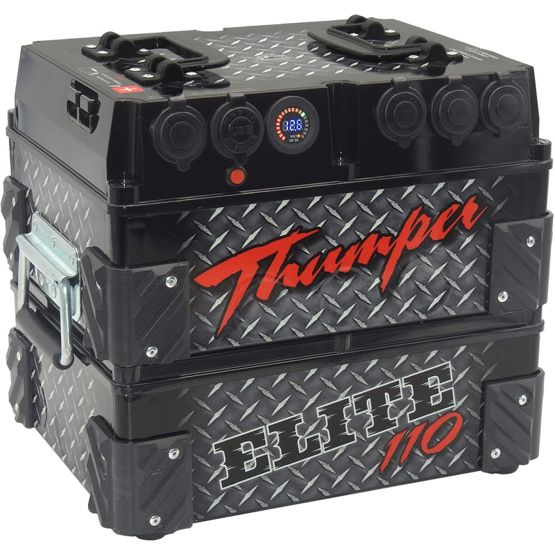 Thumper 'Elite' 110 AH Battery Pack (Dual Battery) | Bonus 15 AH Mini Mate - Home of 12 Volt Online