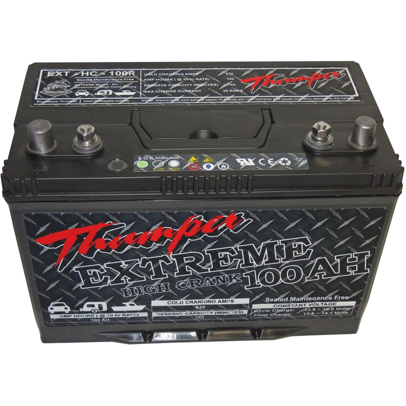 Thumper Extreme Wetcell 'Hybrid' 100 AH - EXTHC100R - Home of 12 Volt Online