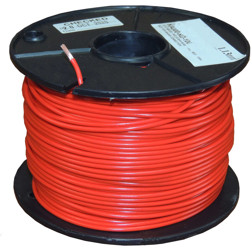 3mm SINGLE Automotive Cable - RED - rated to 10~15Amps - Home of 12 Volt Online