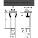 15A Flush Mount Circuit Breaker (S5565) - Home of 12 Volt Online