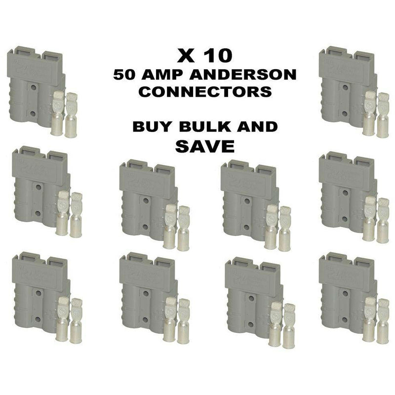 Anderson 50 Amp - BULK pack x10 - Home of 12 Volt Online