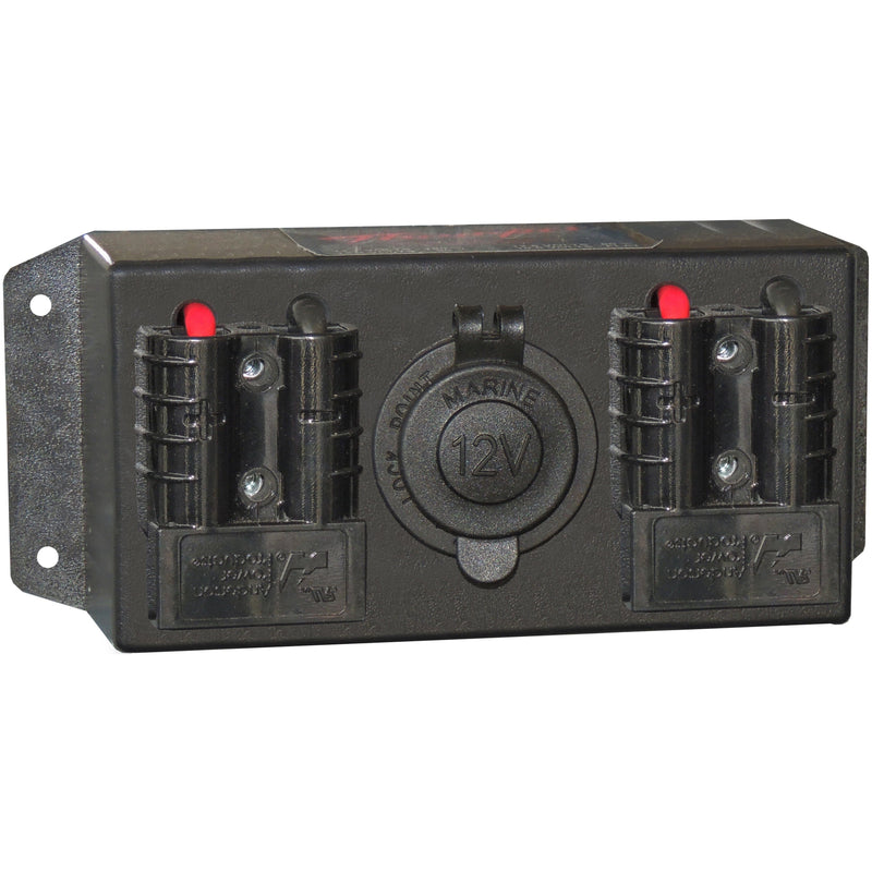 Control Box (Accessory) - Triple - 2 x 50Amp Anderson + 1 x Cigarette - Home of 12 Volt Online