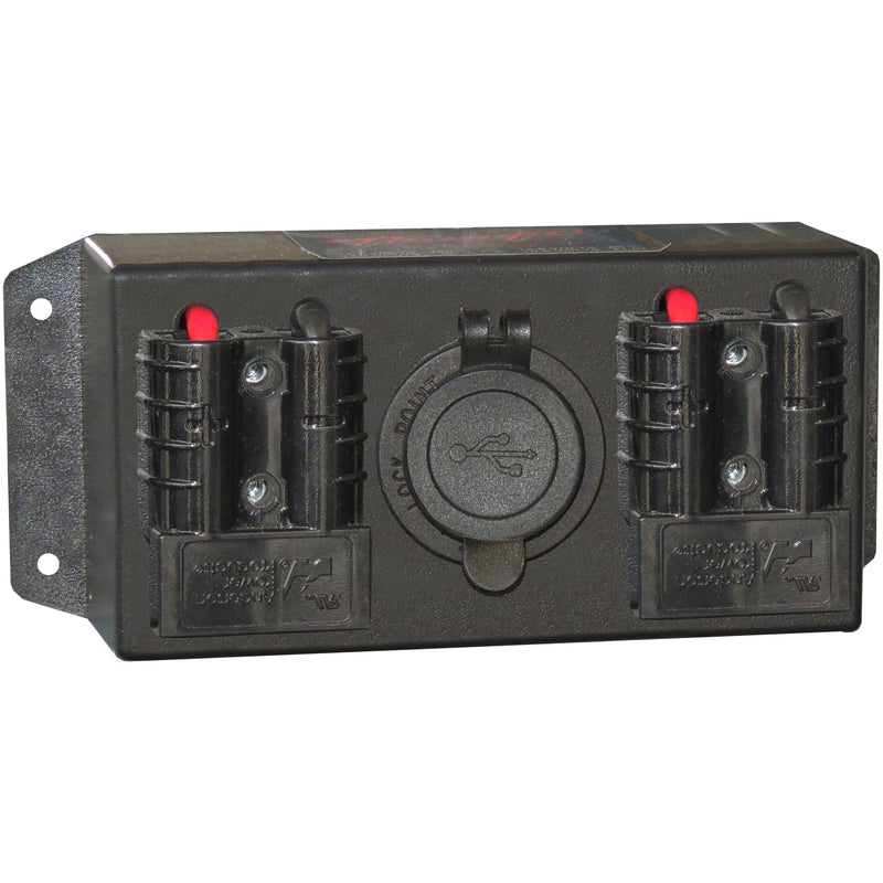 Control Box (Accessory) - Triple - 2 x 50Amp Anderson + 1 x Dual USB - Home of 12 Volt Online