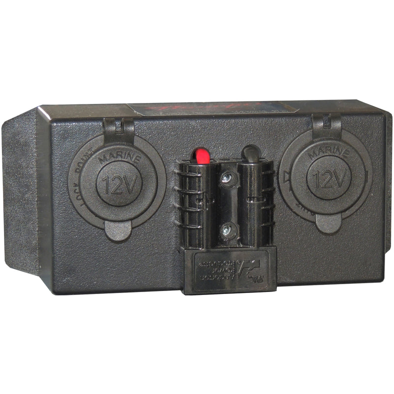 Control Box (Accessory) - Triple - 2 x Cigarette + 1 x 50Amp Anderson connector - Home of 12 Volt Online