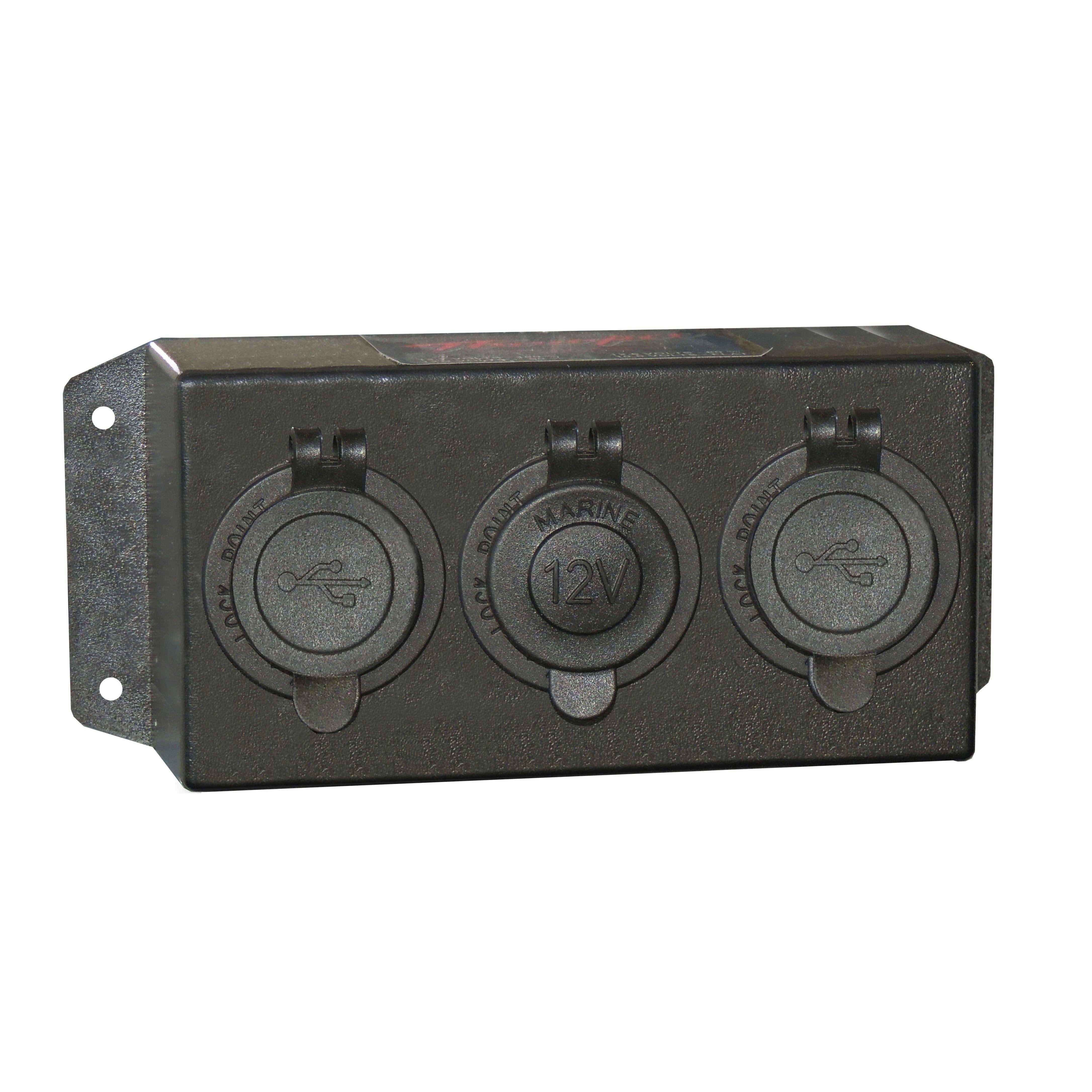 Control Box Plug Control Box (Accessory) - Triple - 2x Dual USB + 1x Cigarette #18