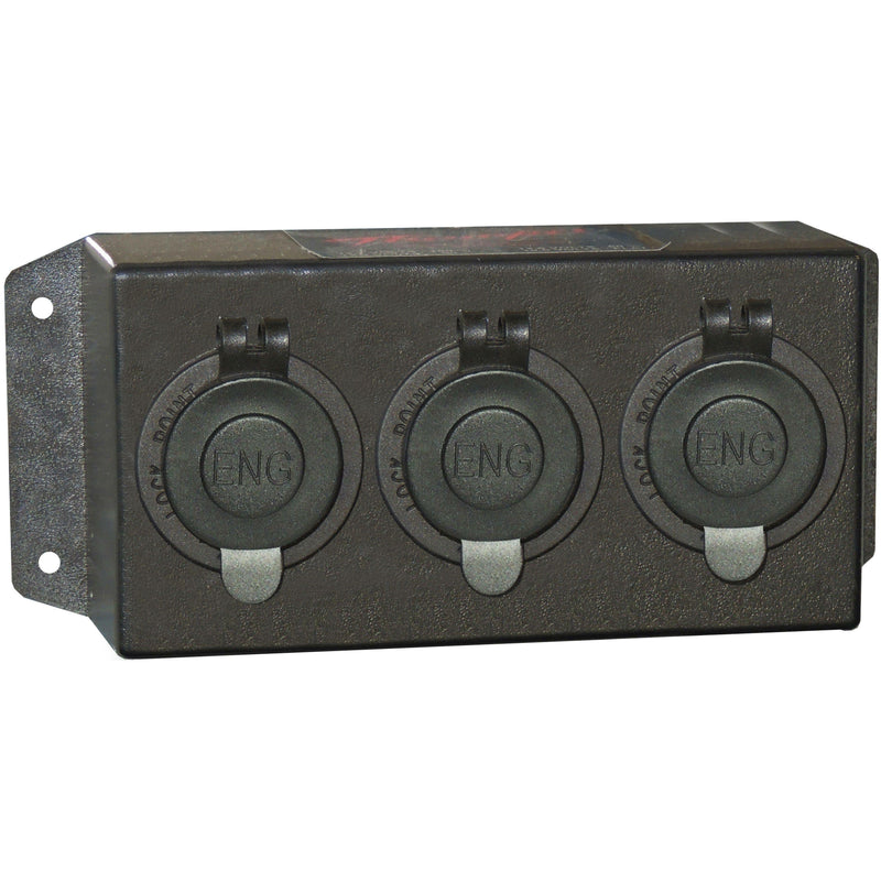 Control Box (Accessory) - Triple - 3 x Engel Fridge (2prong) socket - Home of 12 Volt Online