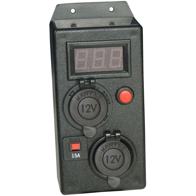 Control Box (Accessory) Volt meter - 2 x Cigarette socket - Home of 12 Volt Online