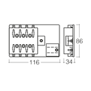 8-WAY STANDARD ATS BLADE FUSE BLOCK with earth (54442) - Home of 12 Volt Online