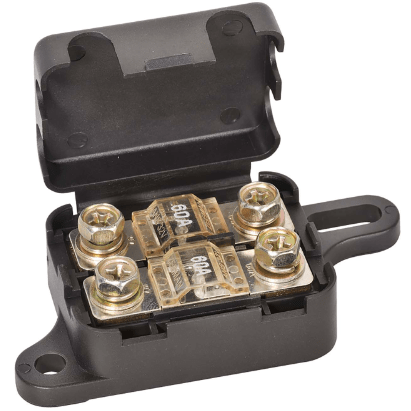 TWIN IN-LINE ANG/ANS FUSE HOLDER WITH COVER - Suits MIDI Fuses (54472) - Home of 12 Volt Online