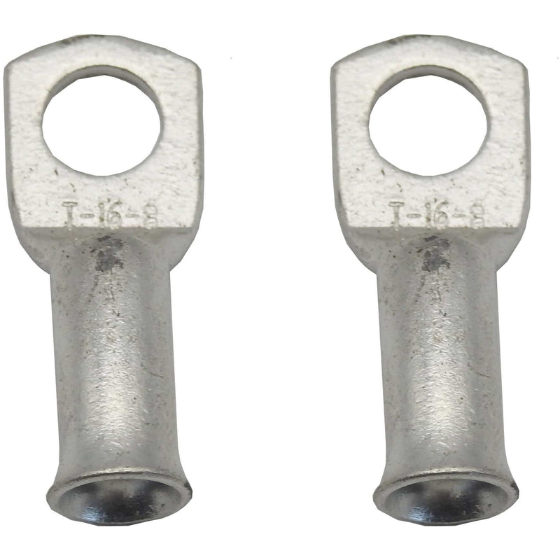 Copper lug 16mm x 8mm eyelet / ring terminal (1 x Pair) - Home of 12 Volt Online