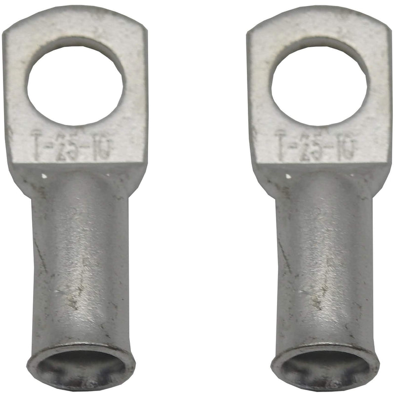 Copper lug 25mm x 10mm eyelet / ring terminal (1 x Pair) - Home of 12 Volt Online