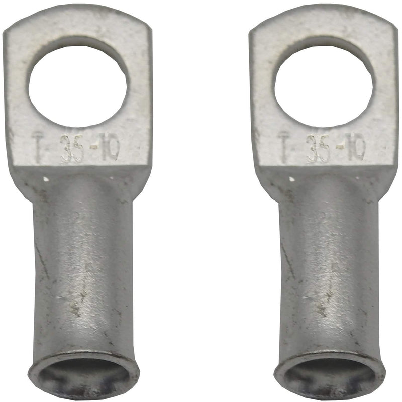 Copper lug 35mm x 10mm eyelet / ring terminal (1 x Pair) - Home of 12 Volt Online