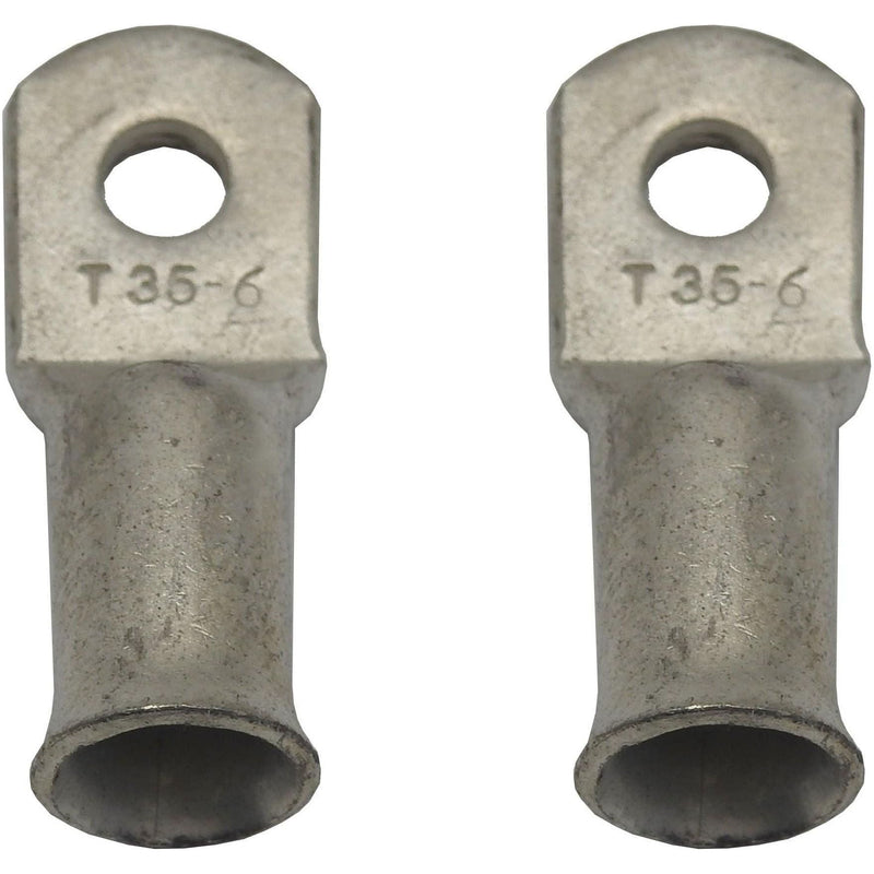 Copper lug 35mm x 6mm eyelet / ring terminal (1 x Pair) - Home of 12 Volt Online