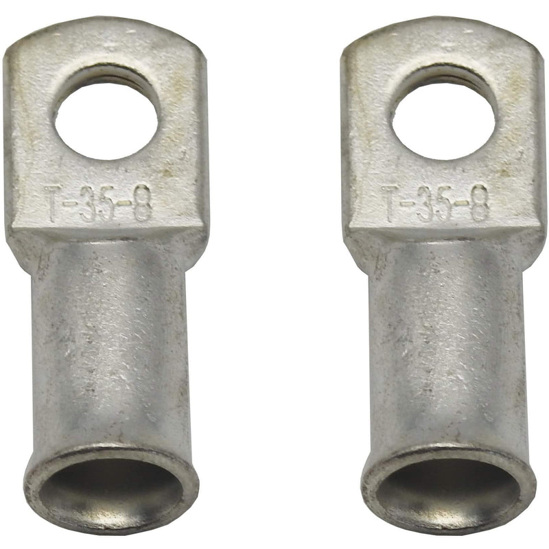 Copper lug 35mm x 8mm eyelet / ring terminal (1 x Pair) - Home of 12 Volt Online