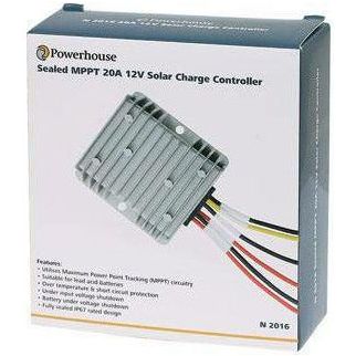 Powerhouse Sealed MPPT 20A 12V Solar Charge Controller (N2016) - Home of 12 Volt Online