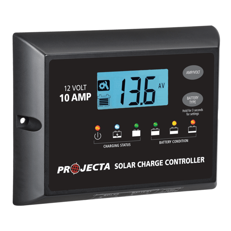 Solar - SC110 -Projecta Automatic 12V 10A 4 Stage Solar Charge Controller - Home of 12 Volt Online