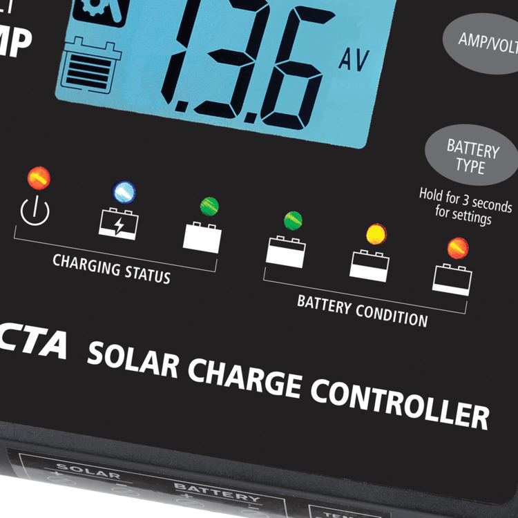 Solar - SC110 -Projecta Automatic 12V 10A 4 Stage Solar Charge Controller - Home of 12 Volt Online