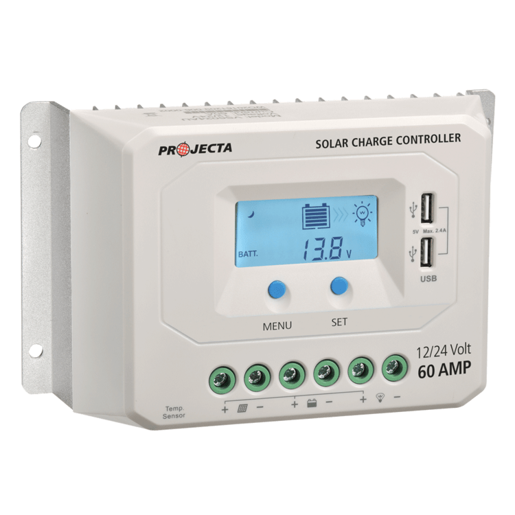 Solar - SC260 -Projecta Automatic 12/24V 60A 4 Stage Solar Charge Smart Controller - Home of 12 Volt Online