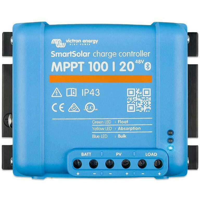Victron SmartSolar MPPT 100/20 12/24/48V Bluetooth Solar charge Controller 20Amp - Home of 12 Volt Online