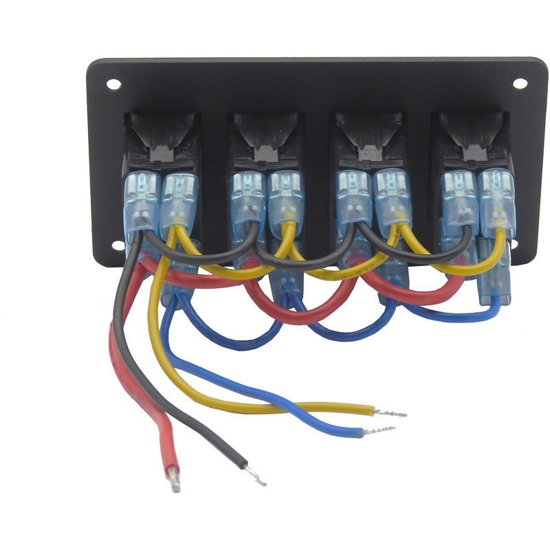 Thumper Switch Panel TSP-003  4 x Rocker Switch - Home of 12 Volt Online